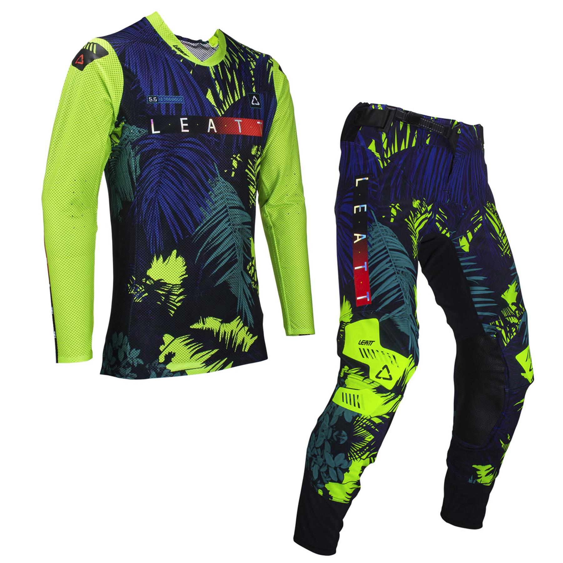 Leatt 2024 Combo Kit Pants & Jersey Moto 5.5 Ultraweld Jungle